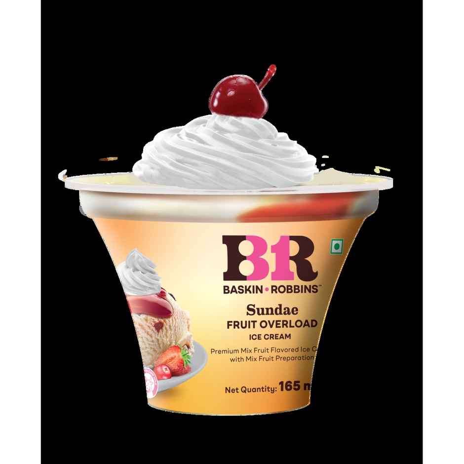 Baskin Robbins Fruit Overload Sundae Ice Cream Cup