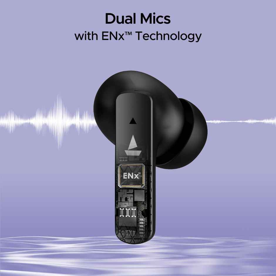 boAt Airdopes Primo in Ear TWS Earbuds with 45 Hours Playback, Fast Charge, Beast Mode, Dual Mics Enx, IPX Bluetooth Earbuds - Active Black