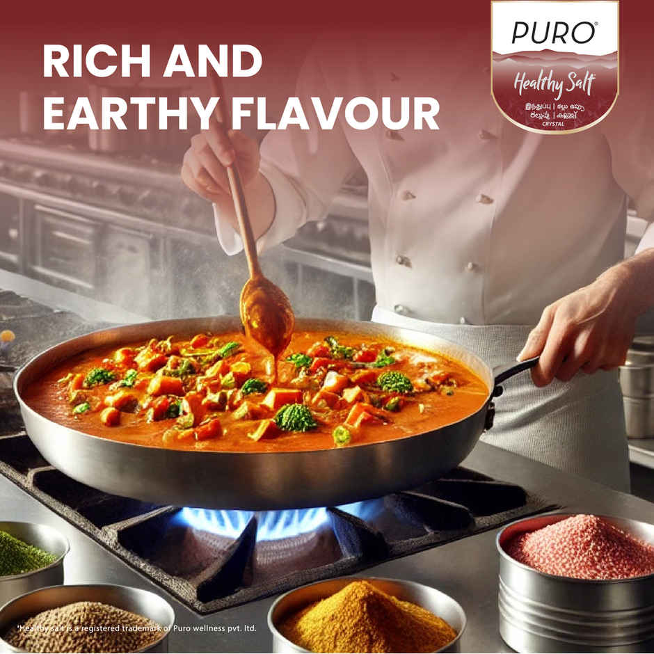 Puro Healthy Salt Crystal Rock Salt | Good for Heart & Digestion | Low Sodium | Kalluppu | Uppu