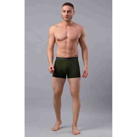 Underjeans by Spykar Men's Olive Pack of 1 Trunk | L