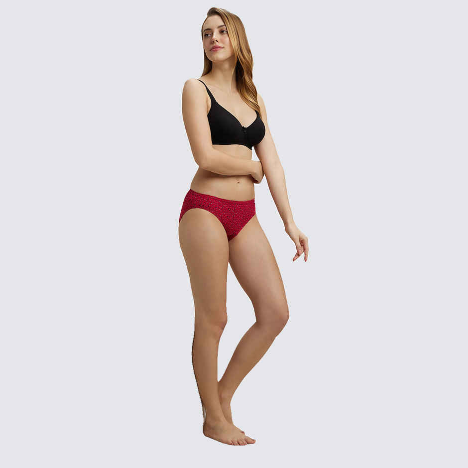Jockey 1410 Women's Super Combed Cotton Underwear Bikini Panty|PO3 | Multicolor Dark assorted-L