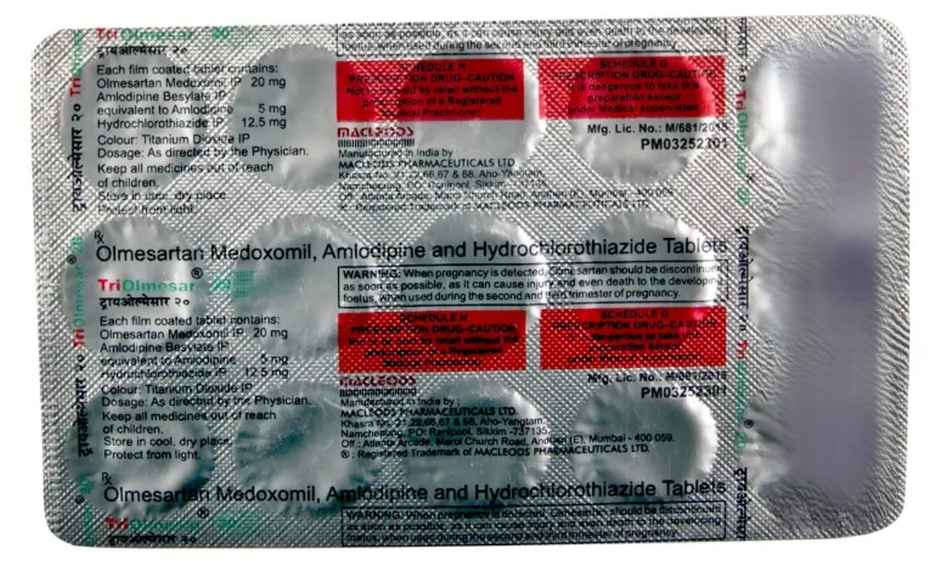 Triolmesar 20 Tablet
