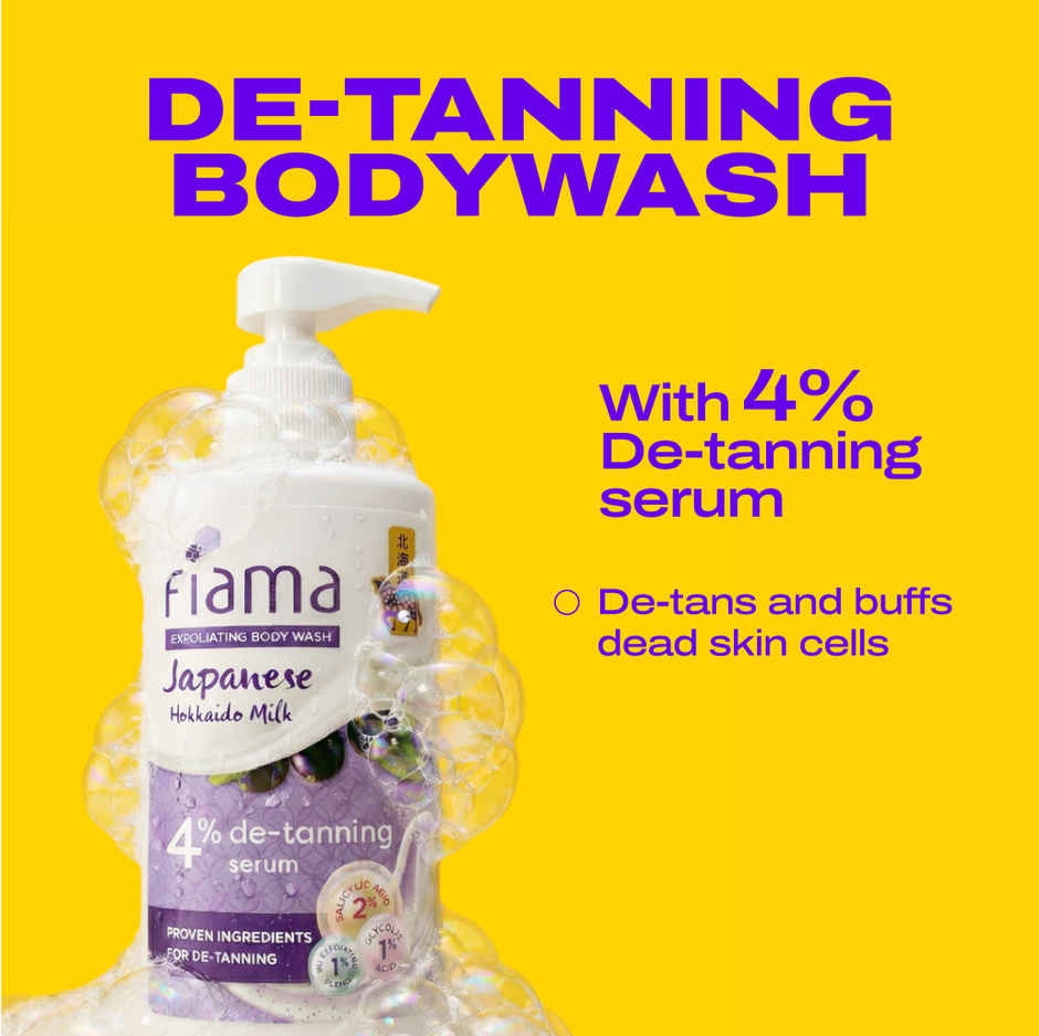 Fiama Exfoliating Body Wash 4% De-Tanning Serum,Target Dead Skin,Punchy Grapefruit Fragrance