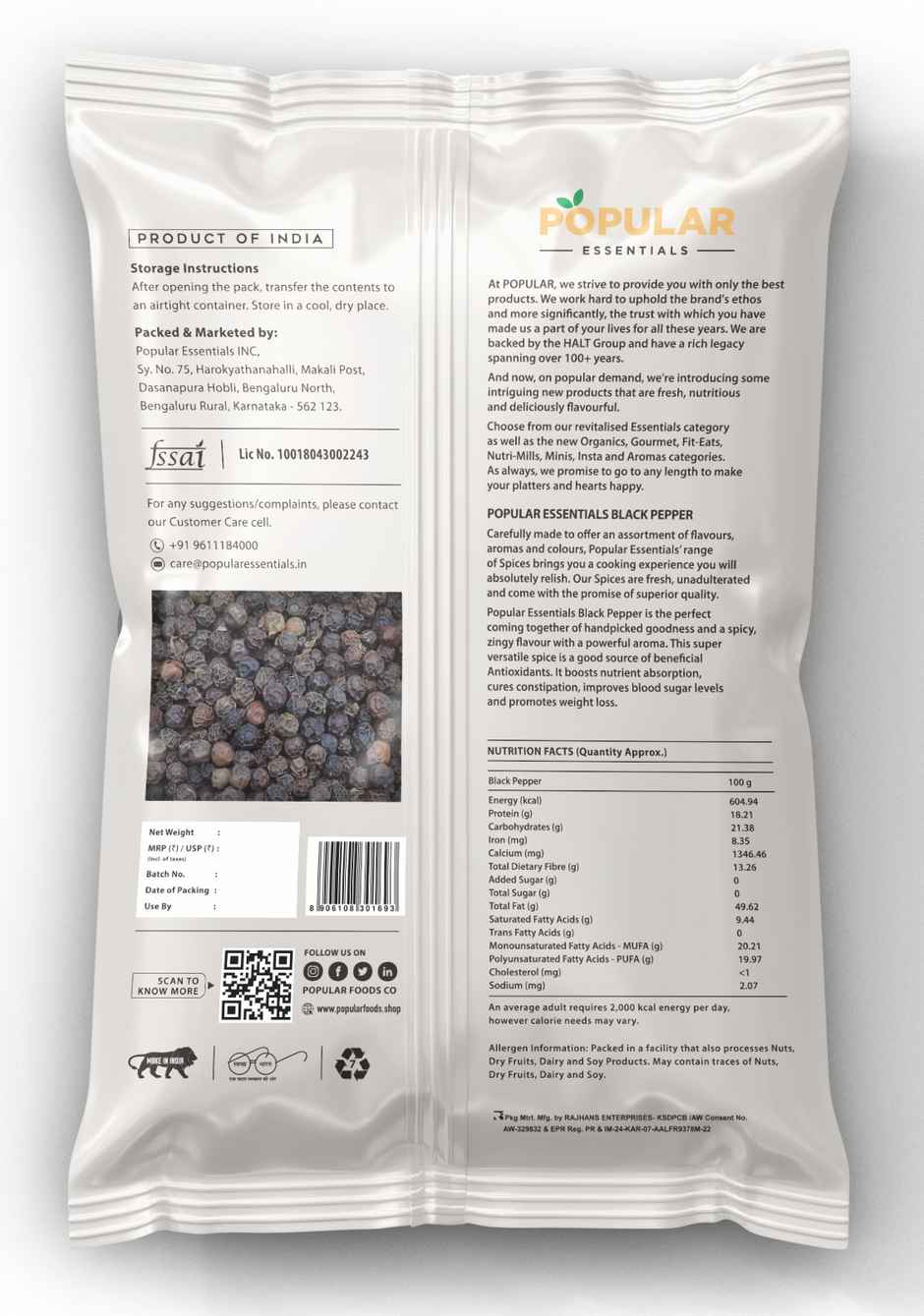 Popular Essentials Black Pepper