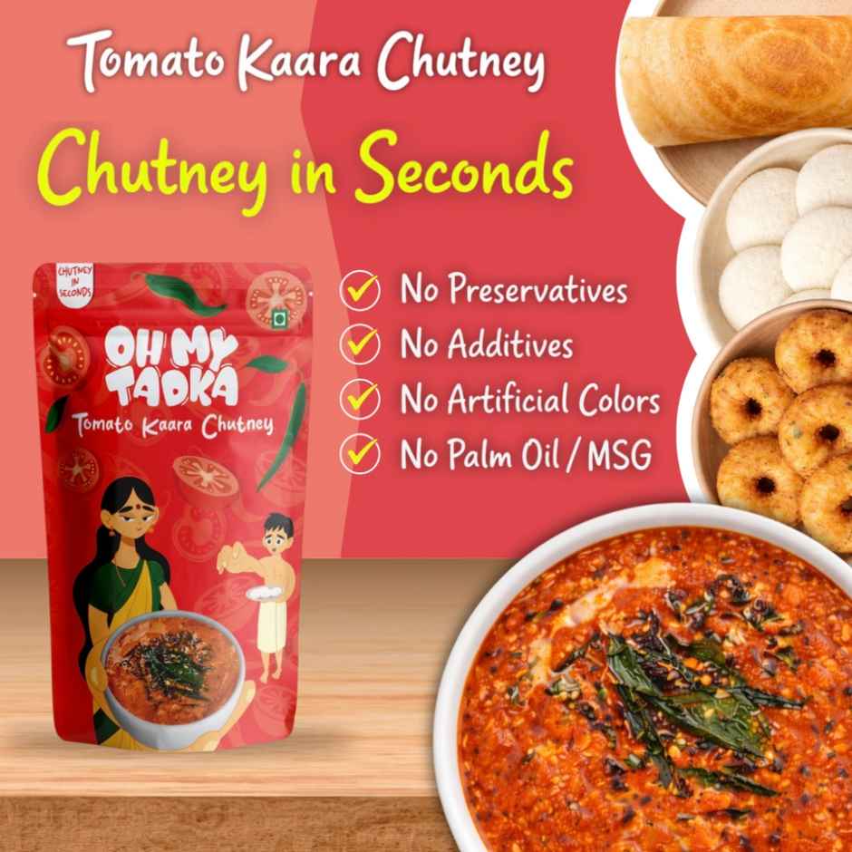 Oh My Tadka Tomato Kaara Chutney