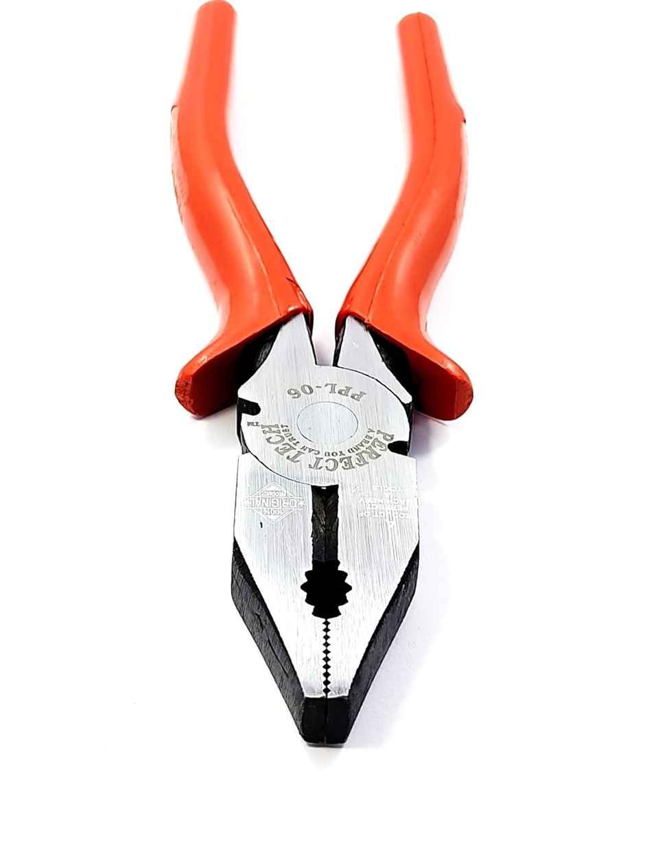 Lumivolt combination Cutting Plier 6 inch - 160 mm Anti-Rust Properties Gripping | Rubber Handle
