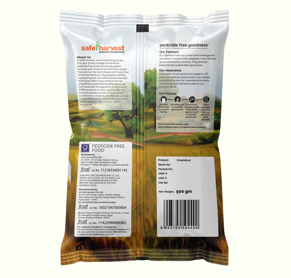 Safe Harvest Groundnut (Mungfali) | Aflatoxin Free | Pesticide Free | Chemical Free