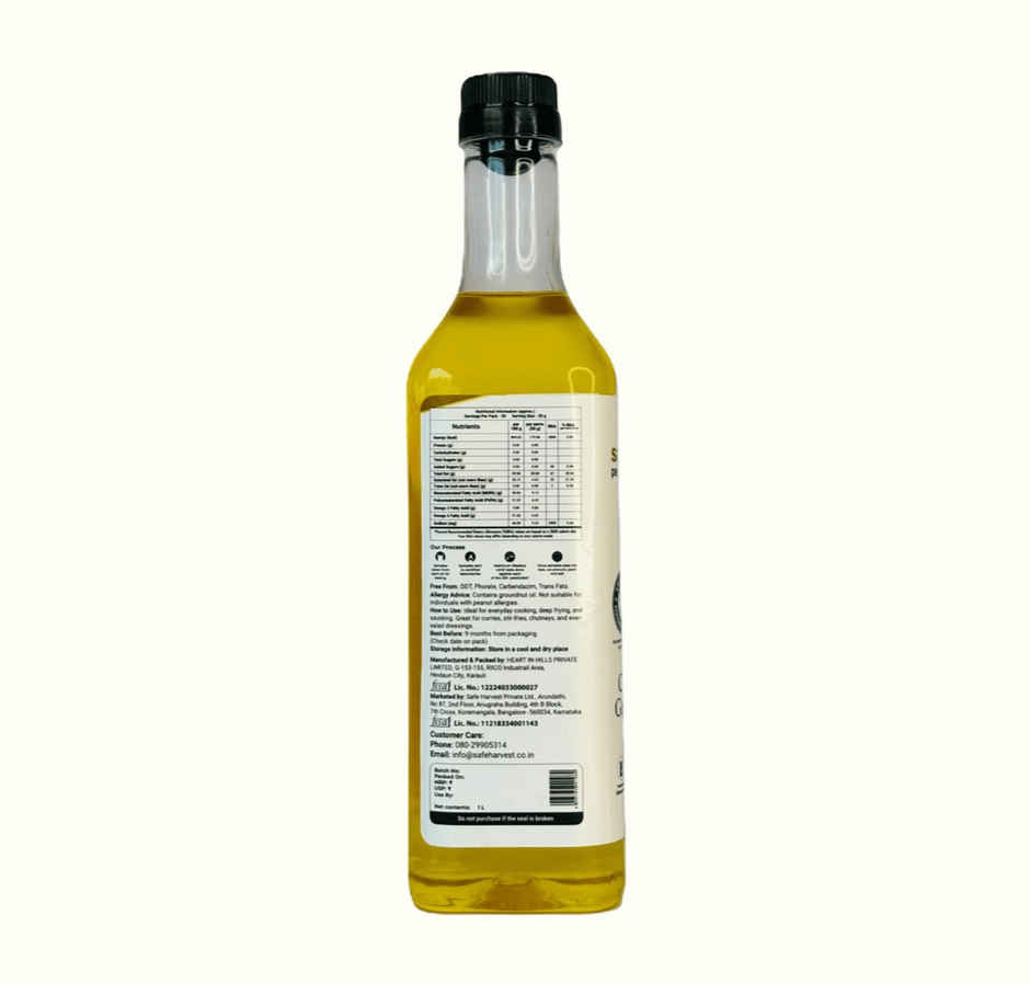 Safe Harvest Cold-Pressed Groundnut Oil