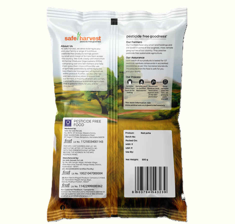 Safe Harvest Pesticide-Free Red Poha