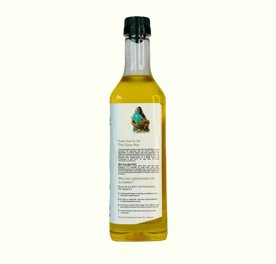 Safe Harvest Cold-Pressed Groundnut Oil