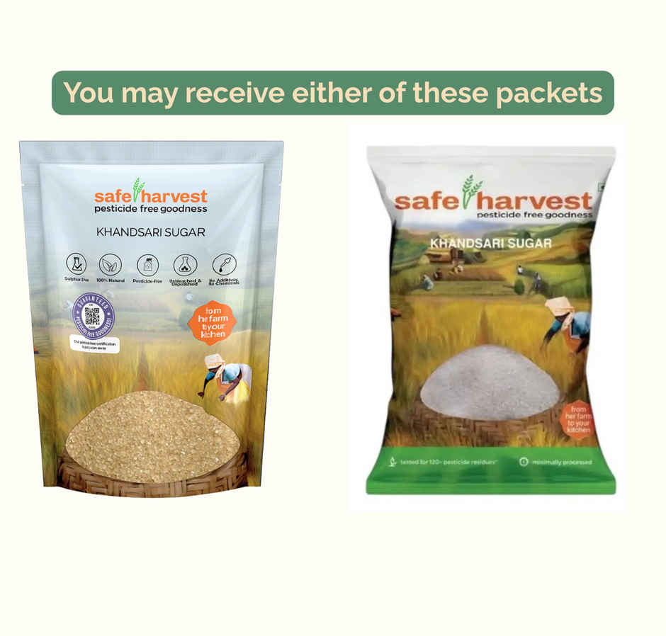 Safe Harvest Pesticide-Free Khandsari Sugar | Artisanal | No Artificial Flavors