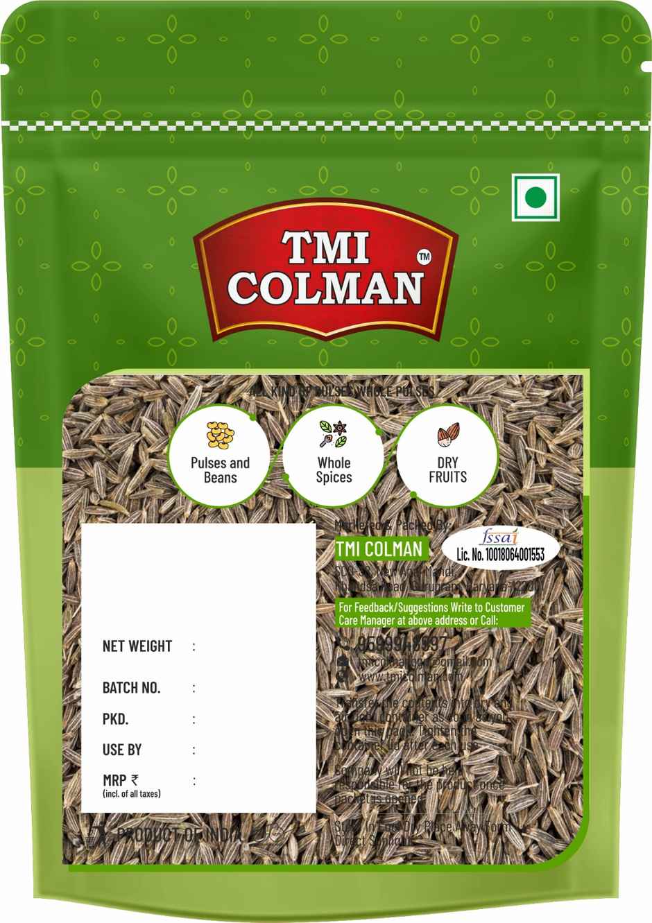 TMI COLMAN Jeera Sabut/Cumin Whole
