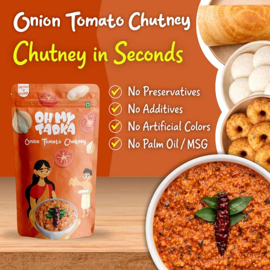Oh My Tadka Onion Tomato Chutney