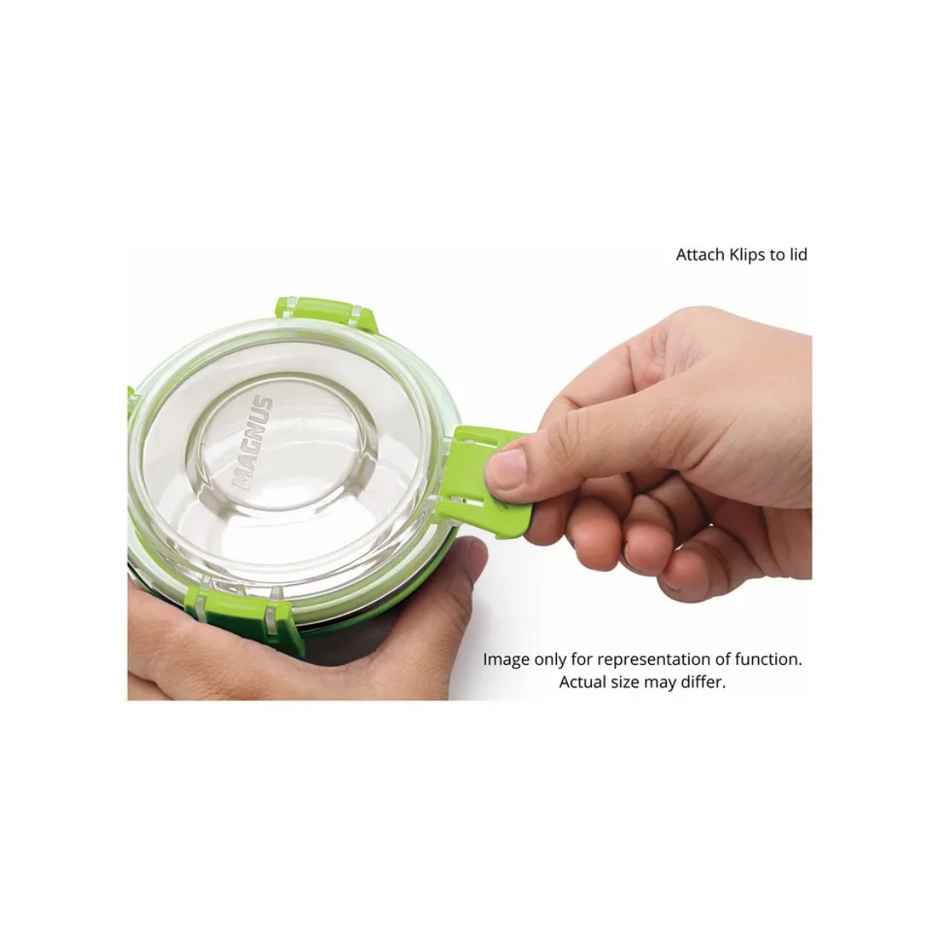 Magnus Klip Lock Stainless Steel Container- 300 ml
