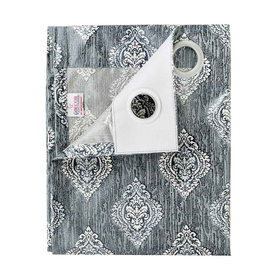 Antzco Grey Door Curtain Crazy Print 7 ft x 4 ft | Pack of 2 | DC01