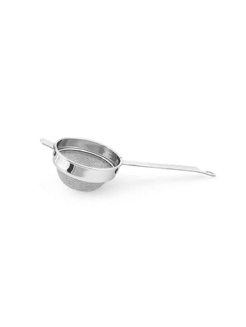 Kuber Industries Stainless Steel Double Mesh Tea Strainer Chalni 10 cm Diameter (Silver)