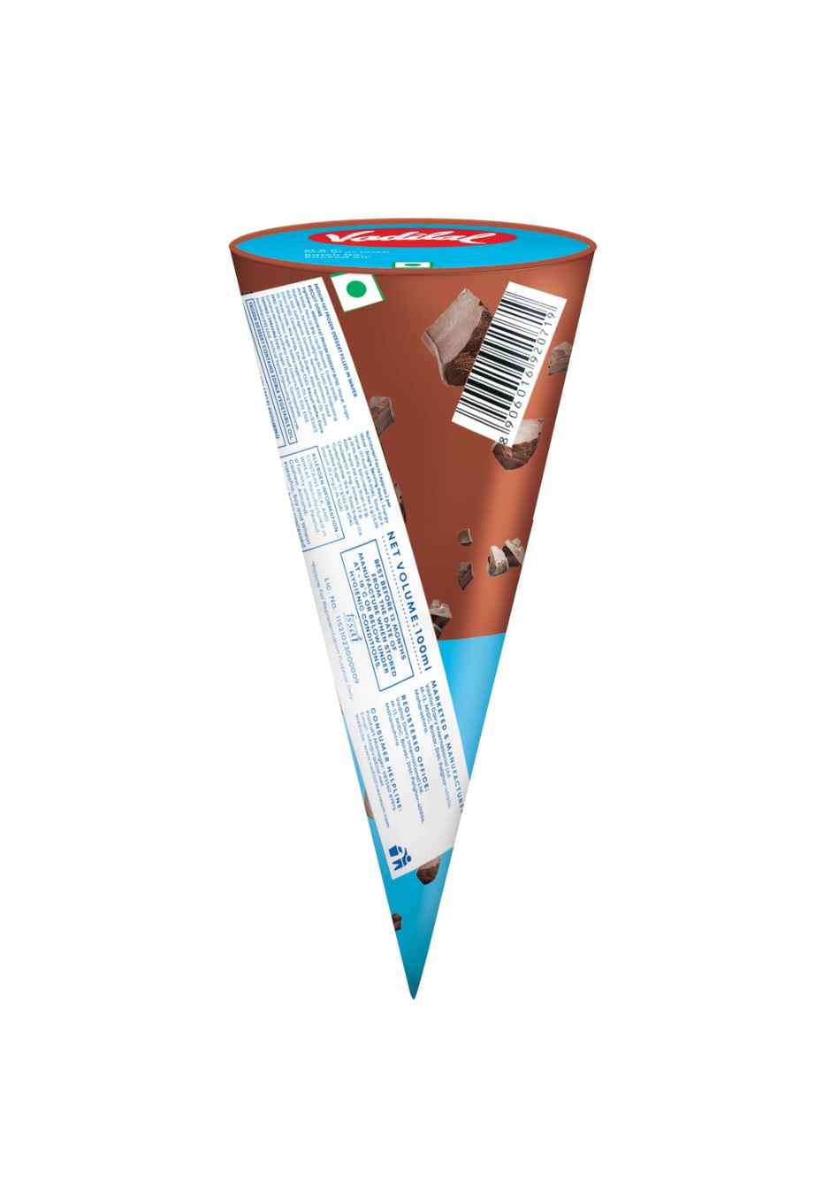 Vadilal Mumbai Volcano Chocolate Cone