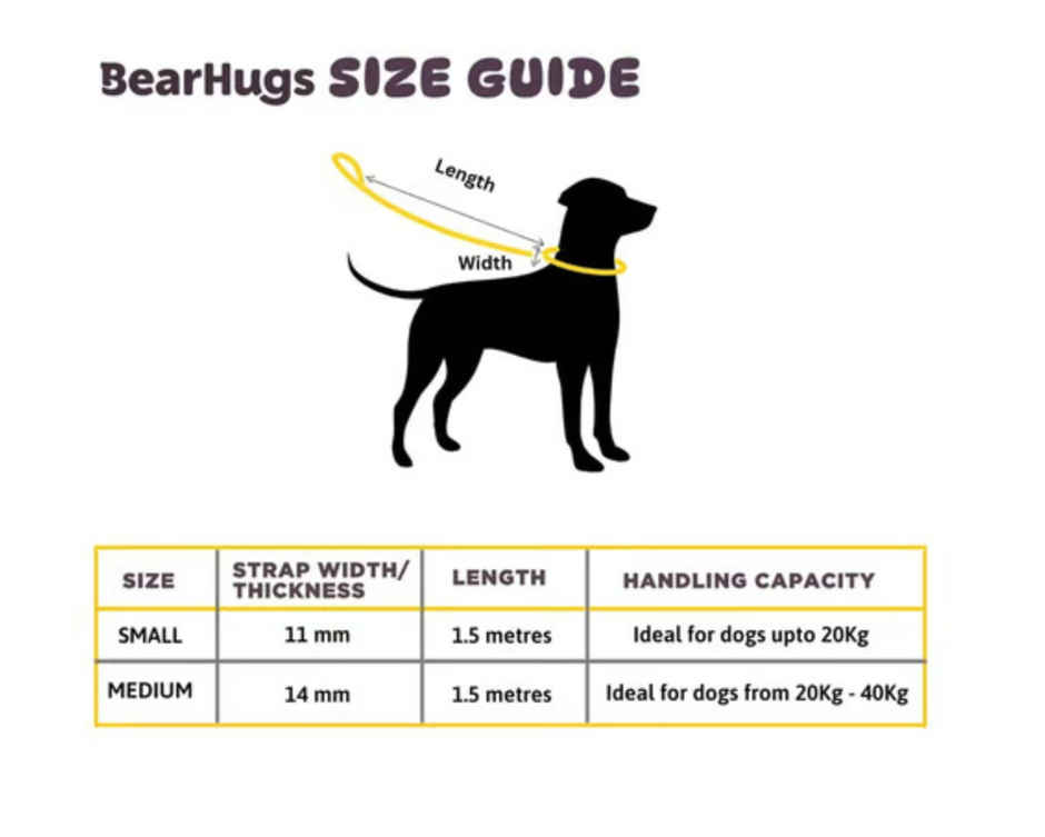 Bearhugs Essential Reflective Rope Leash (Royal Blue) (Small)