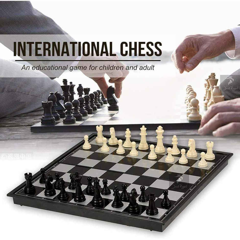 Kidara Magnetic Chess Board Set - Folding Educational Toy for Kids, Adult, 2 Players, Travel Friendly