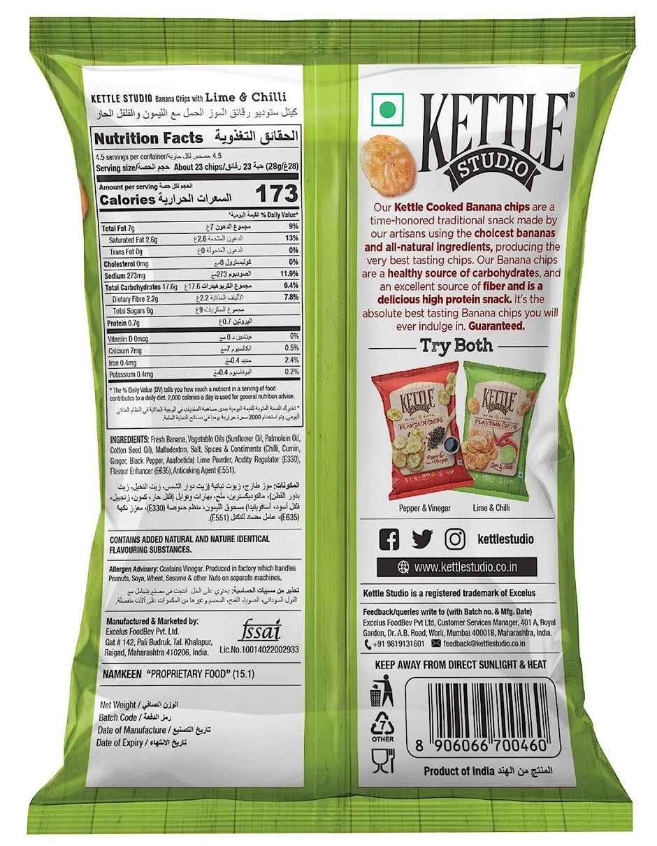 Kettle Studio Banana Chips Lime & Chilli