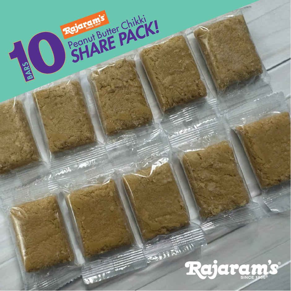 Rajaram's Peanut Butter Chikki | Share Pack of 10 Combo