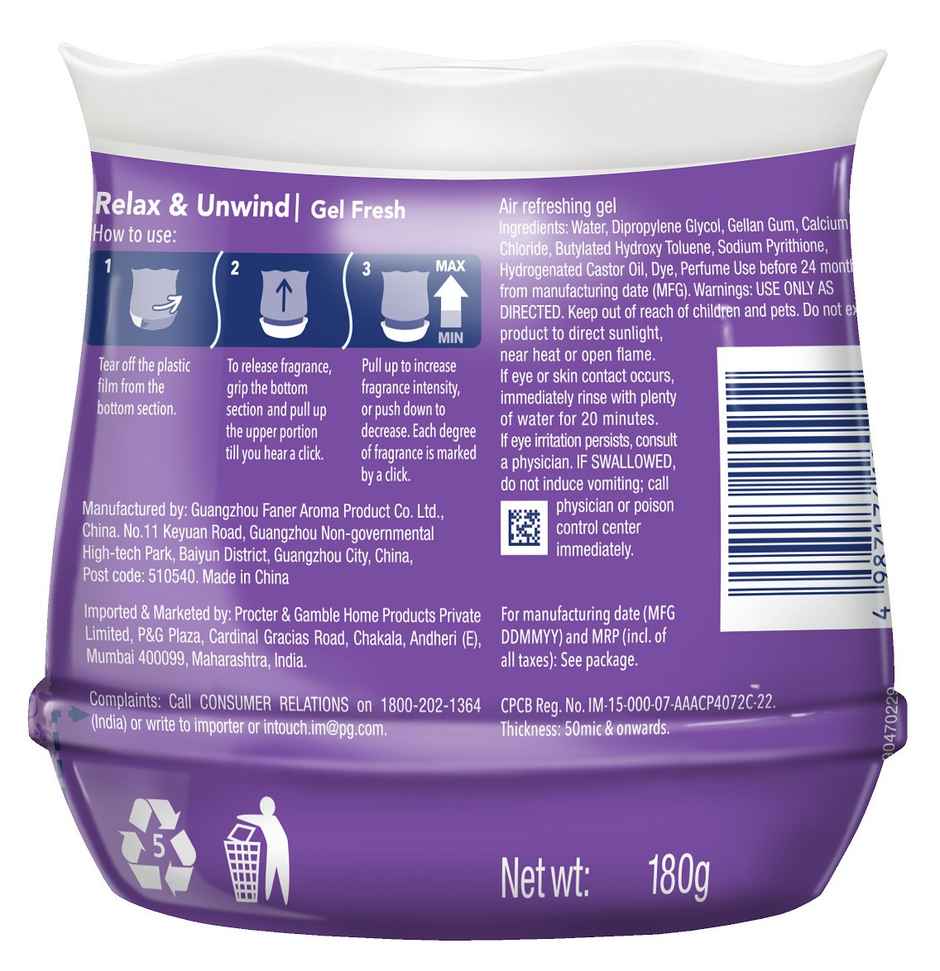 Ambi Pur Lavender Room Freshener Gel