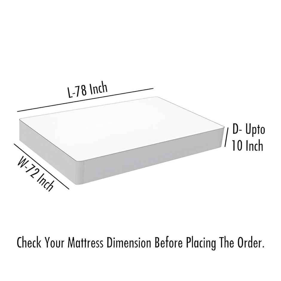 Dream Care Water Proof Terry Cloth Fitted Mattress Protector 78x72 Inch for Double Bed King Size
