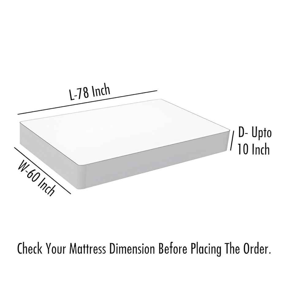 Dream Care Water Proof Terry Cloth Fitted Mattress Protector 78x60 Inch for Double Bed Queen Size