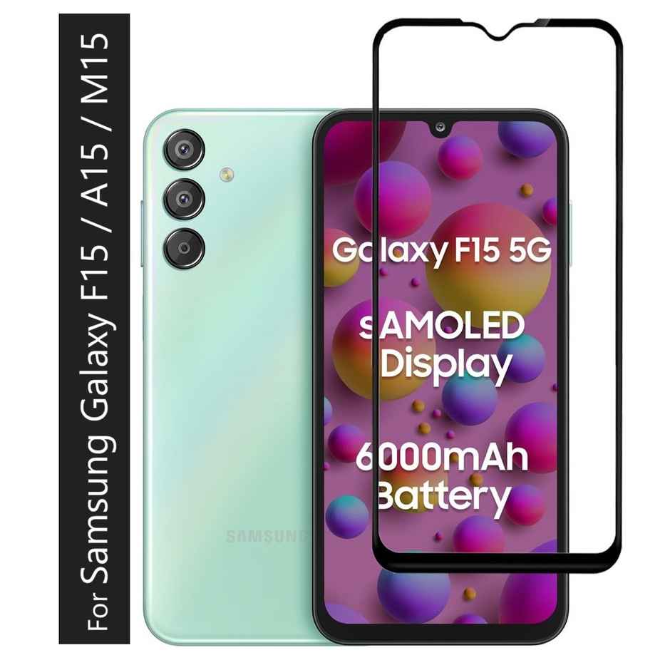 Kwine Case Samsung Galaxy F15 / A15 / M15 Tempered Glass Screen Protector