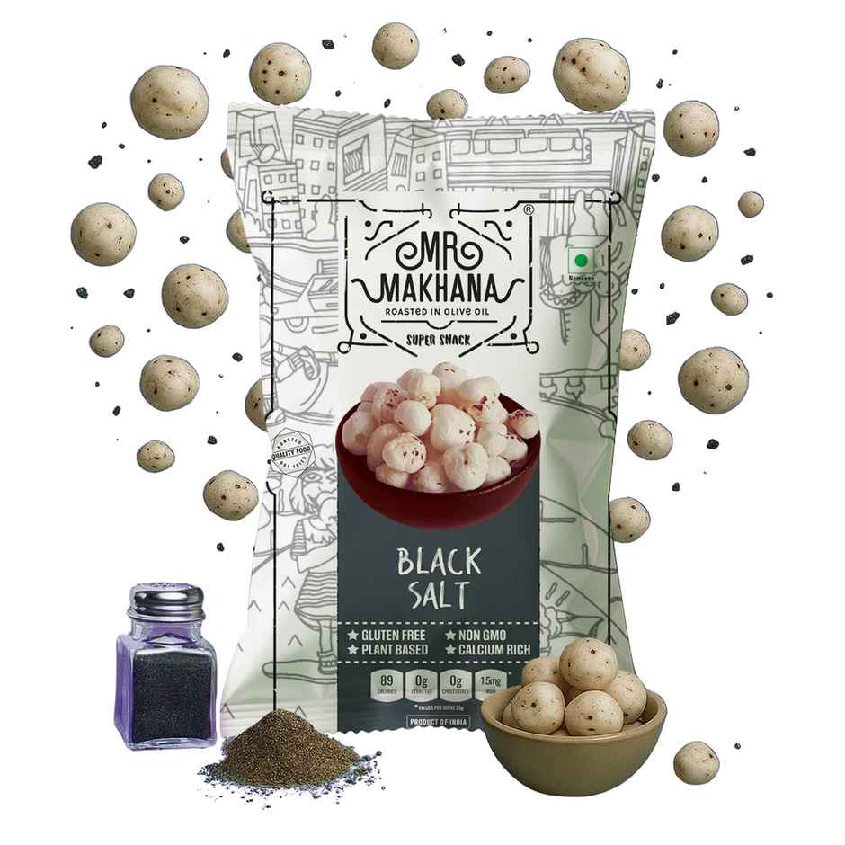 Mr Makhana Black Salt