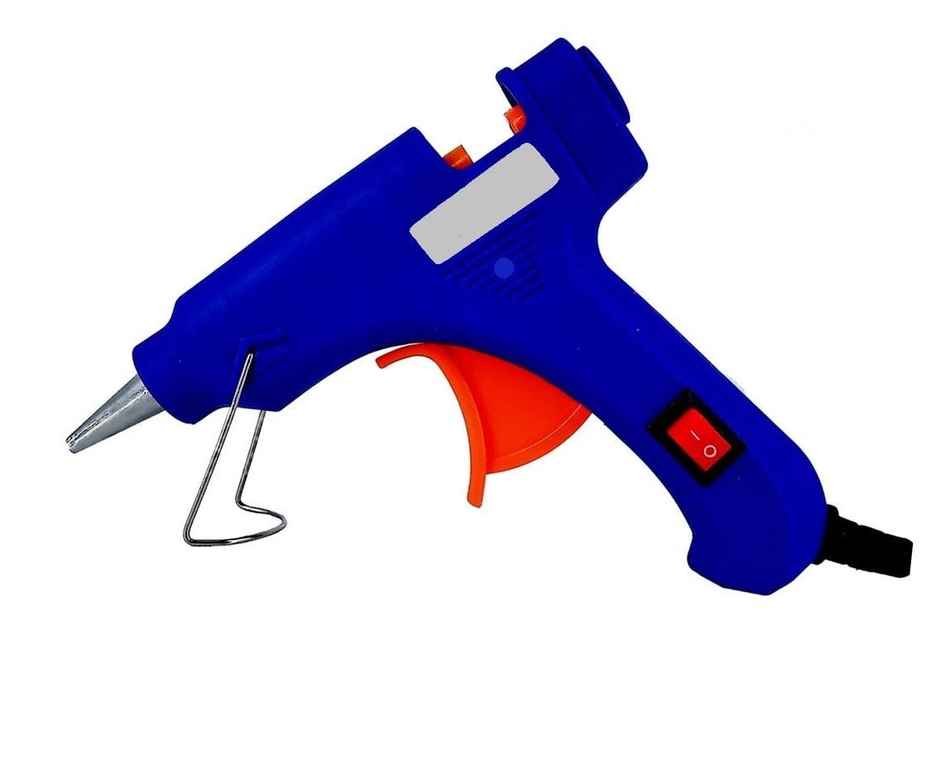 Chrome 60 Watts Hot Melt Glue Gun With On-Off Switch - Assorted