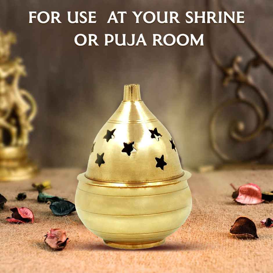 Nitya Kuber Goblet | Traditional | Brass | Kuber Diya | Shubhkart
