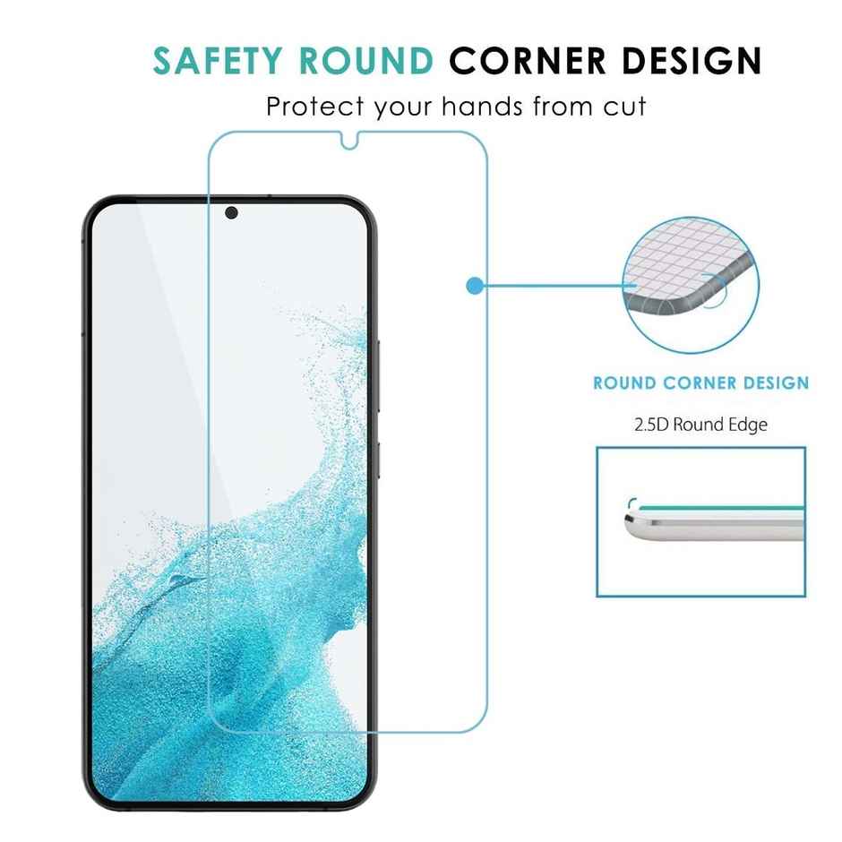 Kapaver Galaxy S22 Plus Tempered Glass Screen Protector Guard | Easy Fit - 2 Pack
