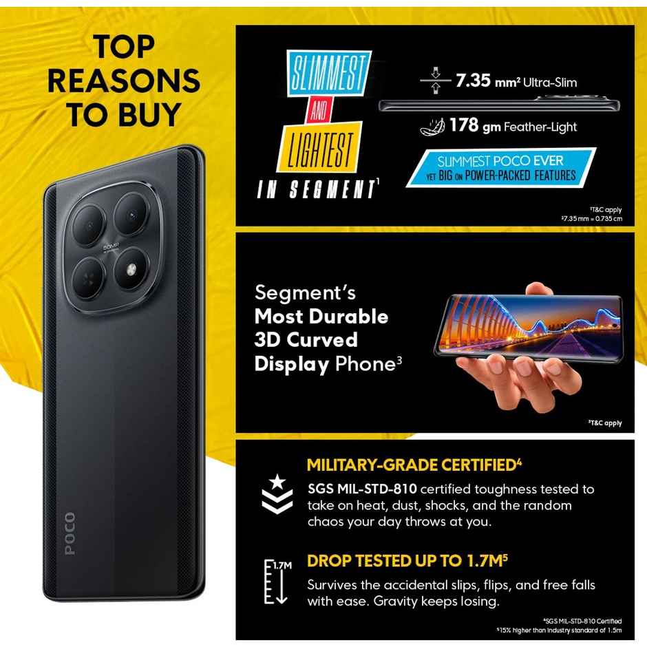 POCO M8 5G | 8GB RAM, 128GB Storage | Carbon Black