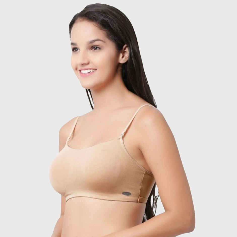 Enamor Women's A022 Full Coverage Comfort Cami Cotton Bra | Non Padded | Wirefree | Skin - L