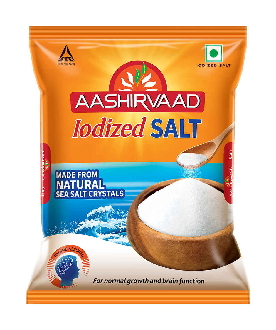 Aashirvaad Iodized Salt | Natural | Solar Evaporated Everyday Salt