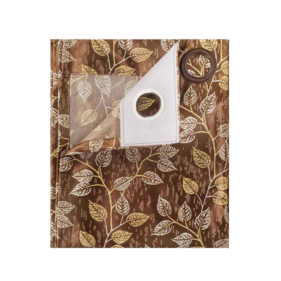 Antzco Light Brown Printed Window Curtain 5ft x 4ft Pack of 2 WC 08 2 PCS ITEM CODE (454811)