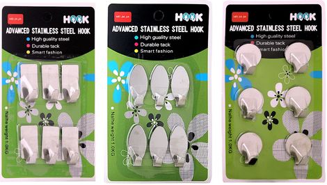 Se7en Multipurpose Metal Hook, Assorted Design