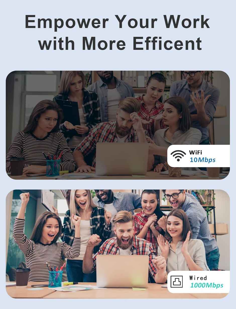 Sounce Usb 2.0 To Rj45 Ethernet Adapter, Usb To 10/100/1000 Gigabit Ethernet Lan Network Adapter, Black