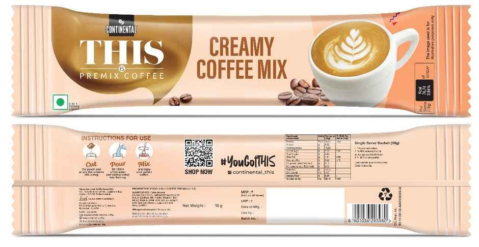 Continental THIS Premix Coffee Powder - Creamy | Sachet