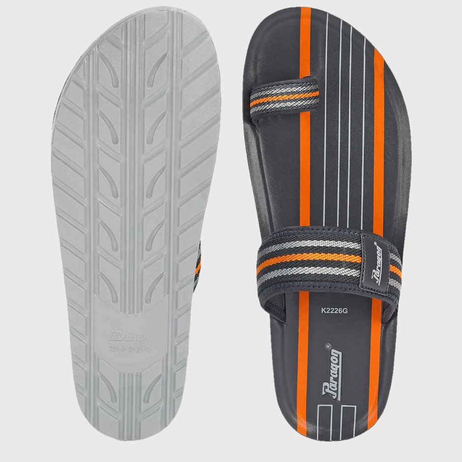 Paragon Men's Grey Pu Slippers PUK2226G UK 9