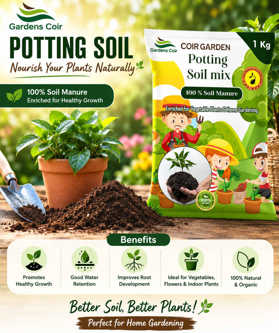 Gardens Coir The Perfect Potting Mix for Indoor & Outdoor Plants