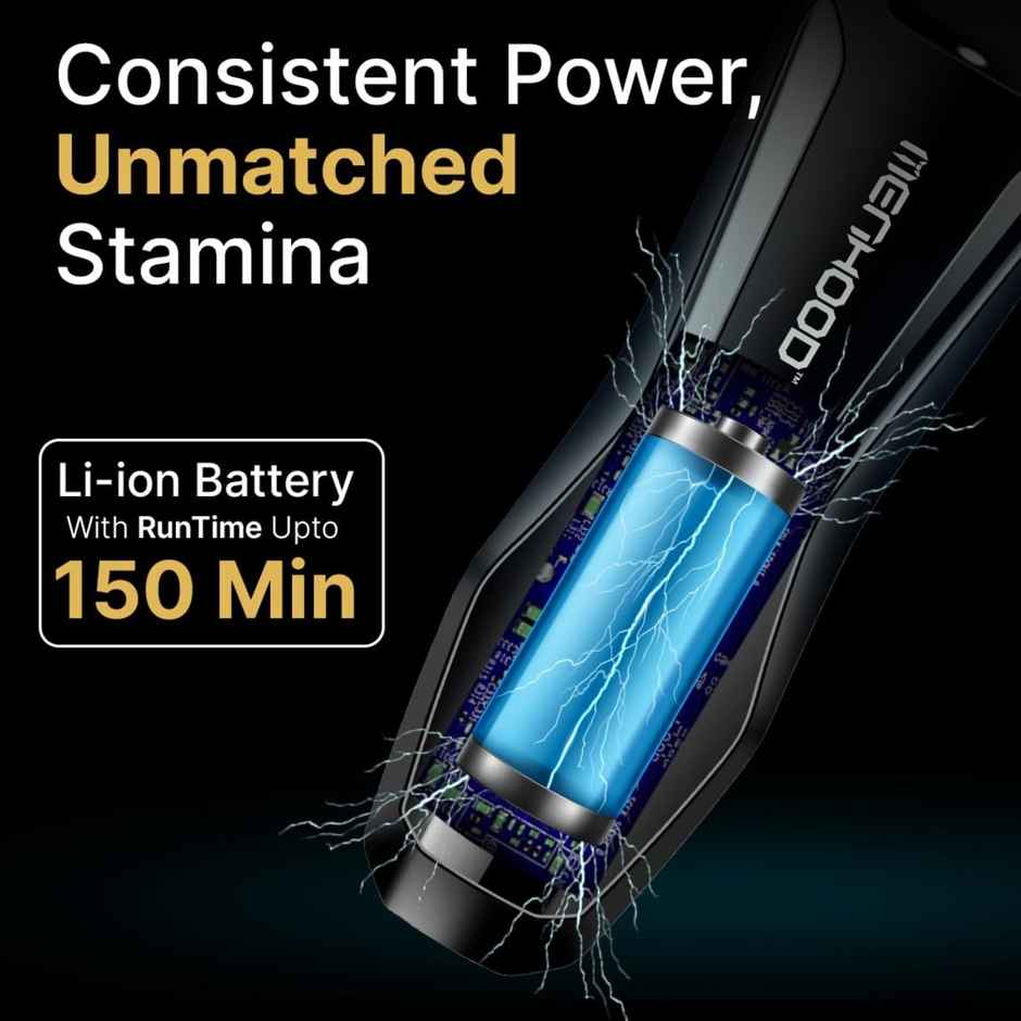 Menhood Waterproof Cordless Grooming Trimmer 2.0For Men,Wireless Charging,150Min Runtime