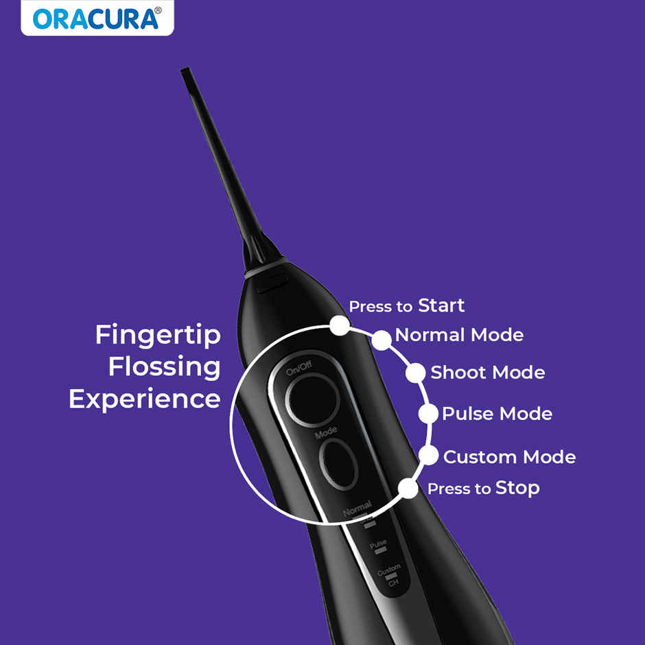 Oracura Oc200 Lite Smart Plus Water Flosser Black