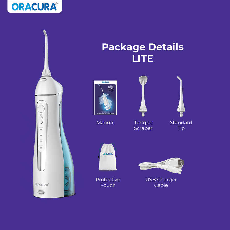 Oracura Oc200 Lite Smart Plus Water Flosser White