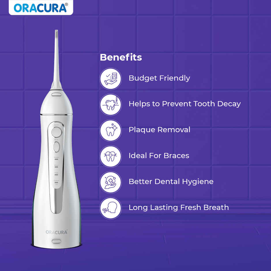 Oracura Oc200 Lite Smart Plus Water Flosser White