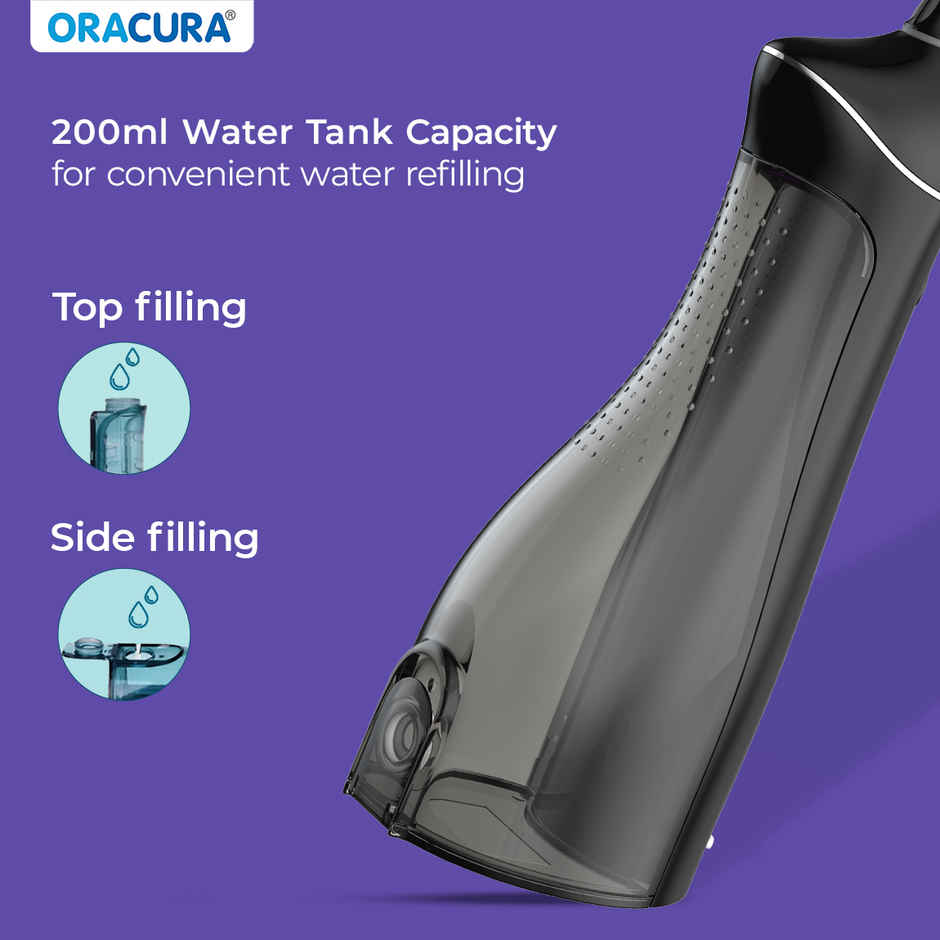 Oracura Oc200 Lite Smart Plus Water Flosser Black