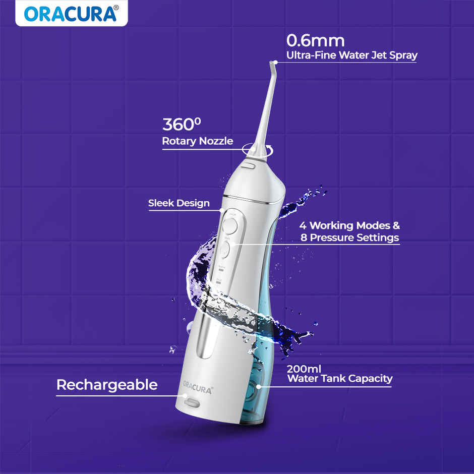 Oracura Oc200 Lite Smart Plus Water Flosser White