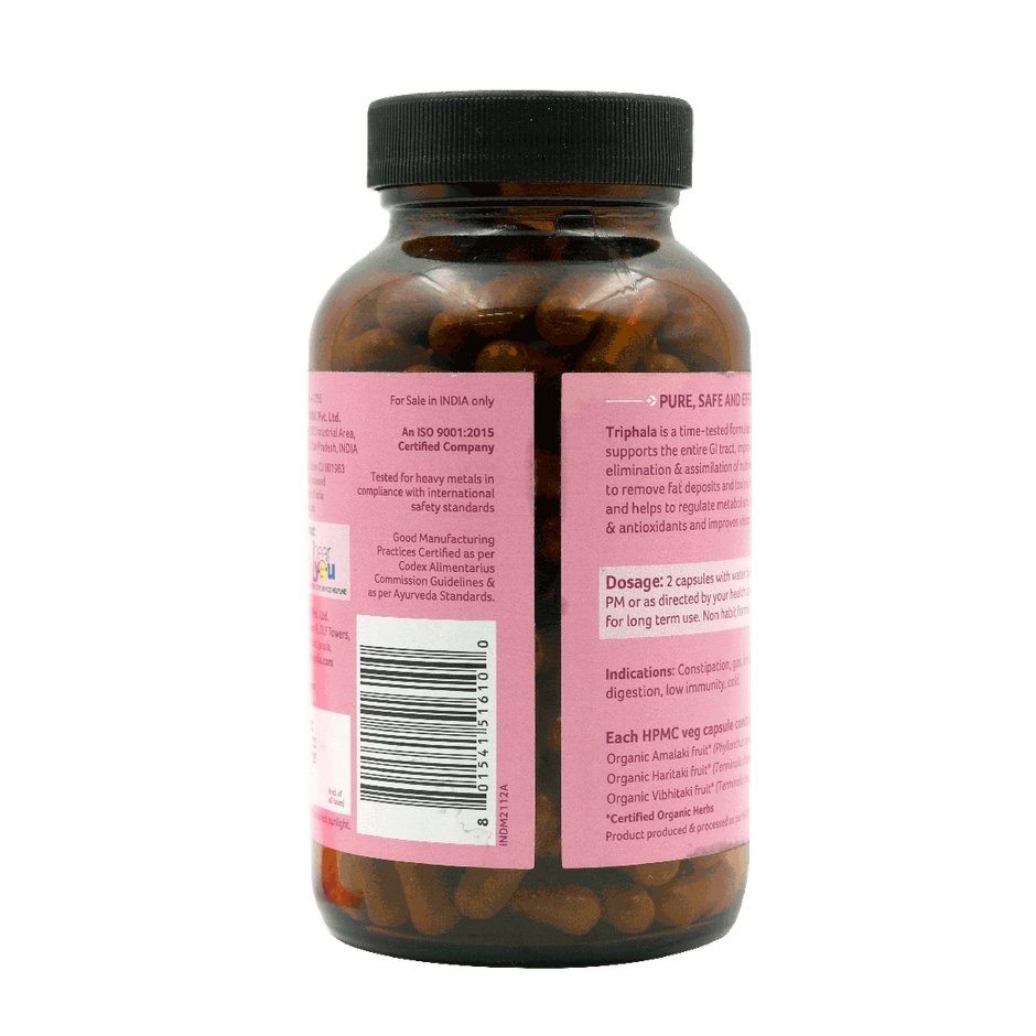 Organic India Triphala Ayurvedic Capsules 