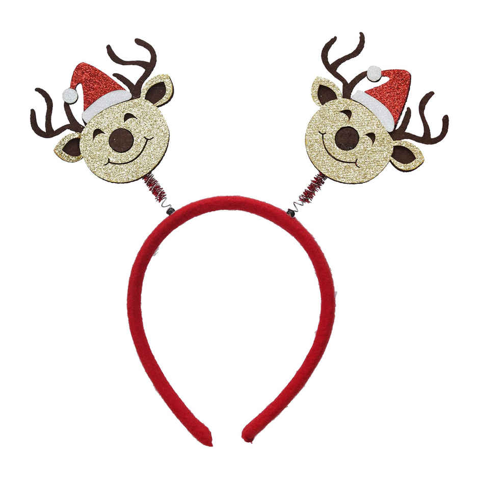 eCraftIndia Christmas Reindeer Design Headband for Christmas and Birthday Parties